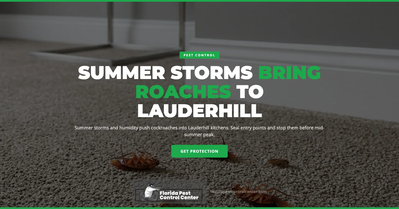 How to Cockroach-Proof Your Lauderhill, FL Kitchen Before Summer Storms Peak