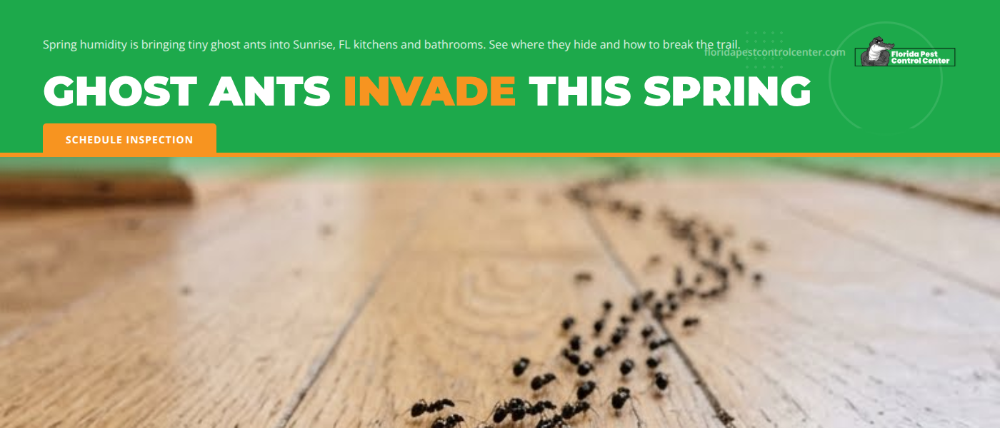 Ghost Ant Infestations in Sunrise, FL